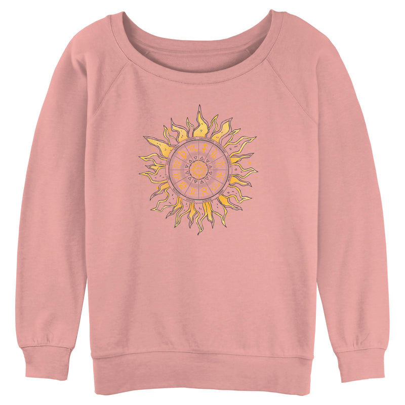 Junior's Lost Gods Astrology Sun Wheel Sweatshirt