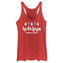 Women's Lost Gods Holidays Make Me Tipsy Racerback Tank Top