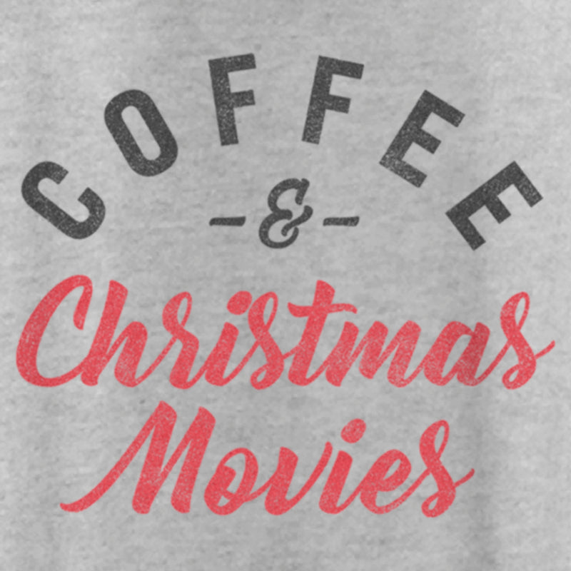 Women's Lost Gods Distressed Coffee and Christmas Movies Racerback Tank Top