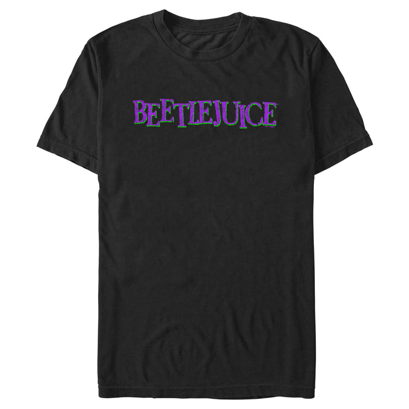 Men's Beetlejuice Classic Purple Logo T-Shirt