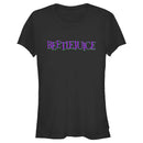 Junior's Beetlejuice Classic Purple Logo T-Shirt