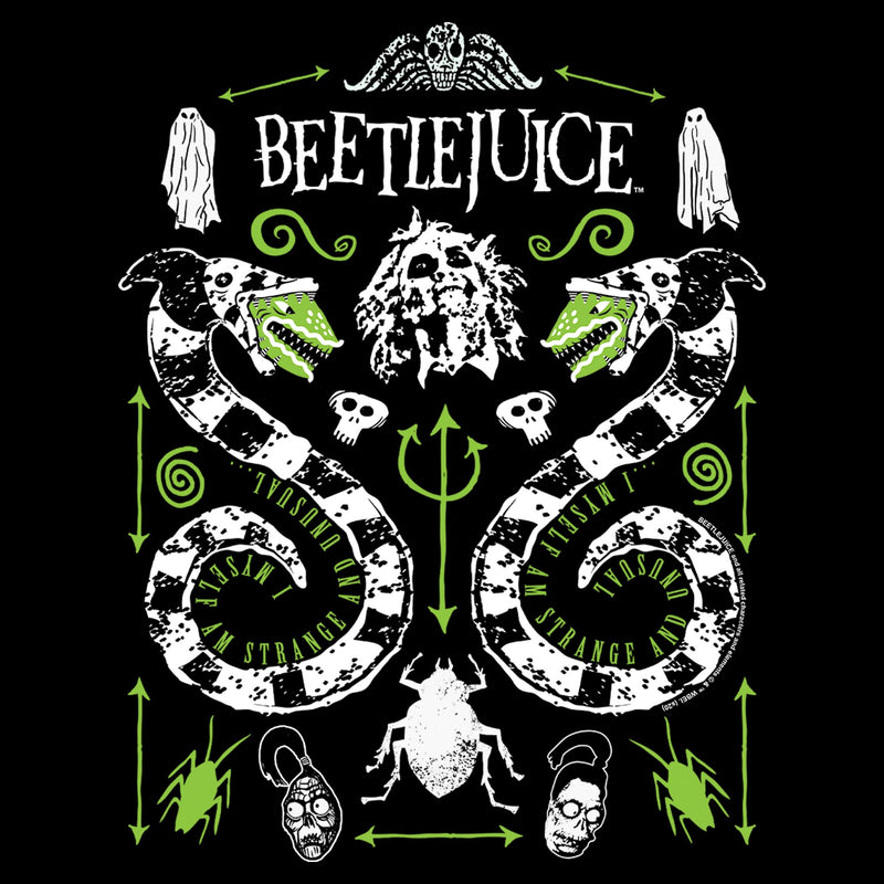 Men's Beetlejuice Sandworm and Betelgeuse Symmetrical T-Shirt