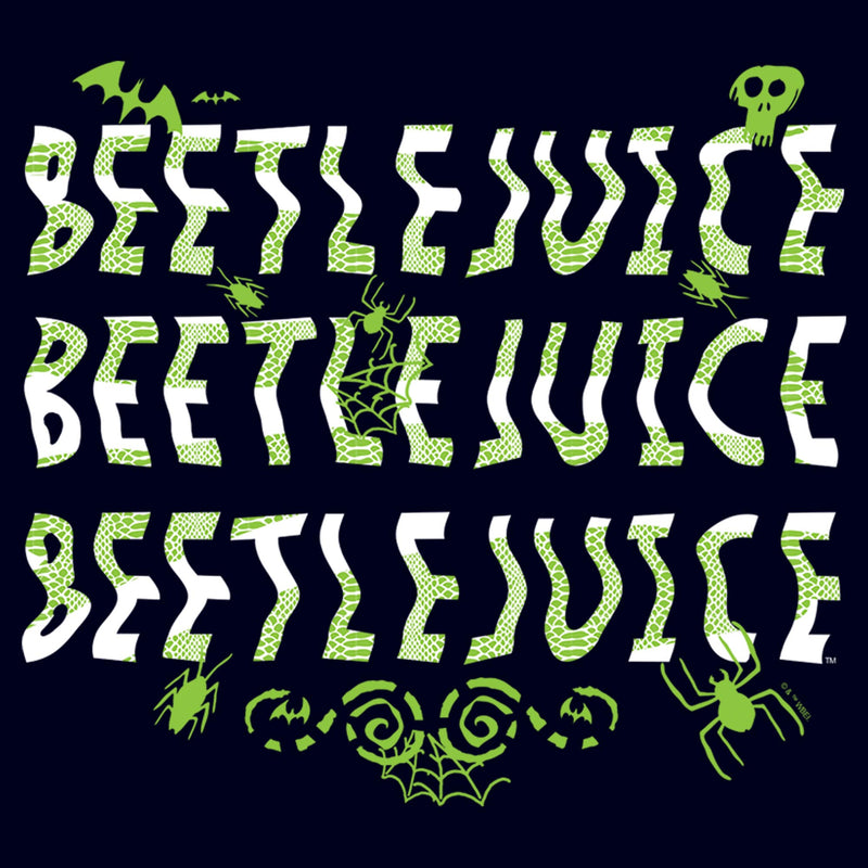 Men's Beetlejuice Trippy Logo Icons T-Shirt