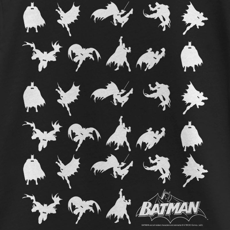 Girl's Batman Action Poses Poster White T-Shirt