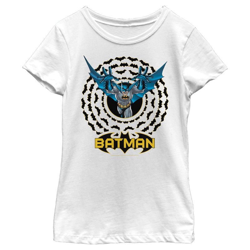 Girl's Batman Bat Circle Logo T-Shirt