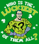 Boy's Batman St. Patrick's Day Riddler Who is the Luckiest of Them All? T-Shirt