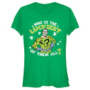 Junior's Batman St. Patrick's Day Riddler Who is the Luckiest of Them All? T-Shirt