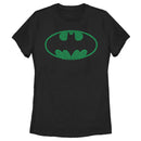Women's Batman St. Patrick's Day Cloverfield Bat Logo T-Shirt