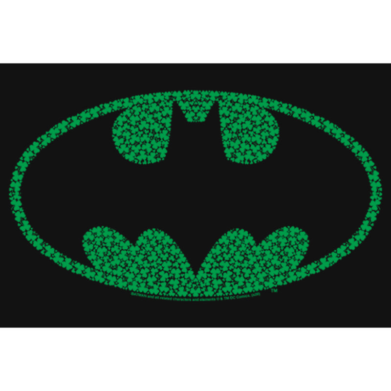 Girl's Batman St. Patrick's Day Cloverfield Bat Logo T-Shirt