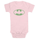 Infant's Batman St. Patrick's Day Clover Fill Bat Logo Onesie