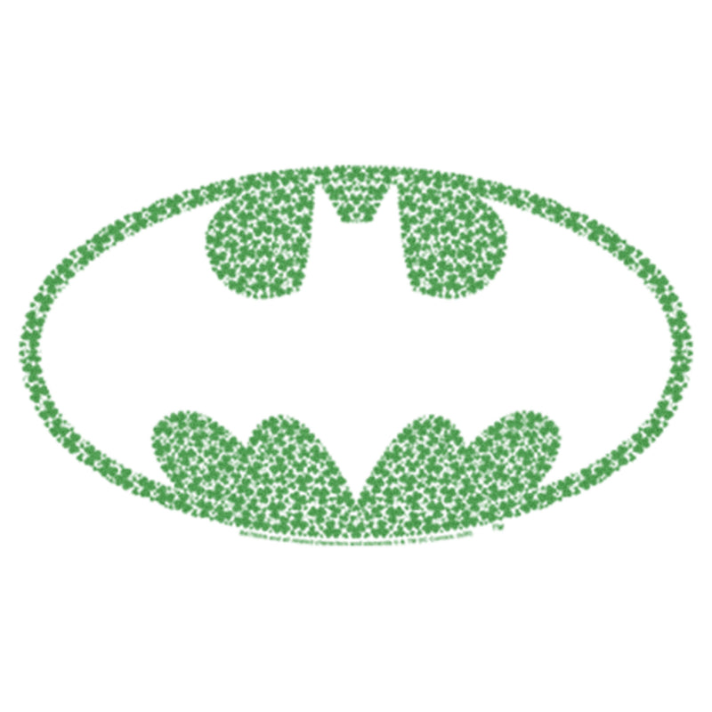 Infant's Batman St. Patrick's Day Clover Fill Bat Logo Onesie