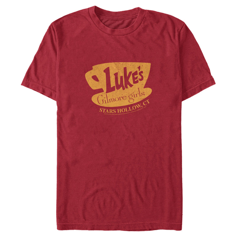 Men's Gilmore Girls Distressed Luke's Diner Logo T-Shirt