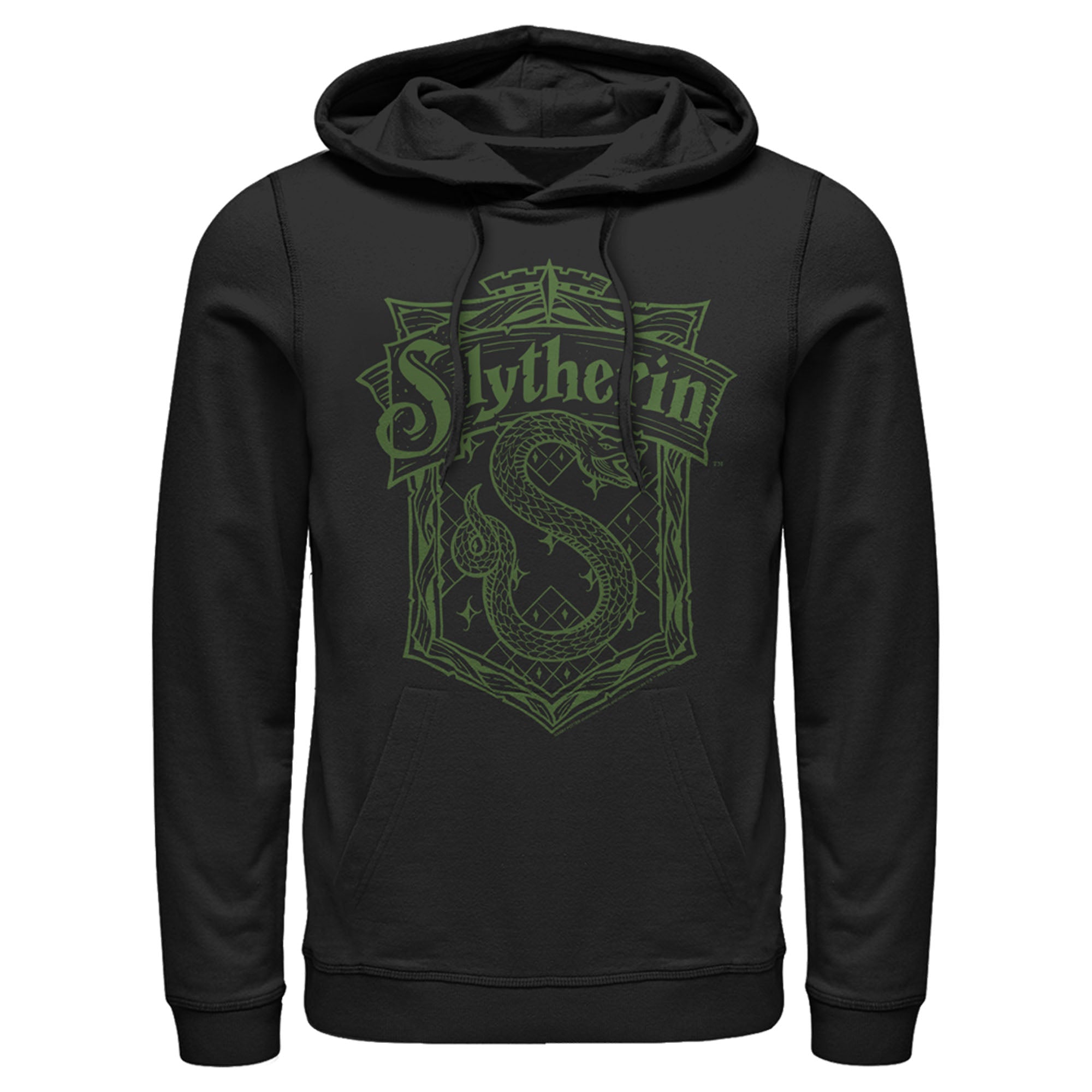 Men's Harry Potter Slytherin Line Art Crest Pull Over Hoodie – Fifth Sun