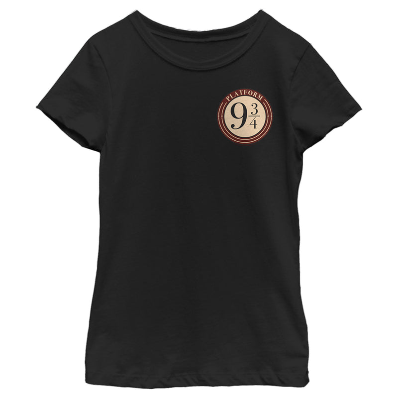 Girl's Harry Potter Platform 9 3/4 Logo Badge T-Shirt