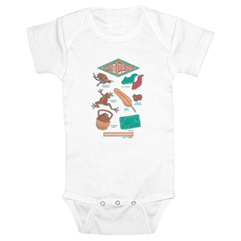 Infant's Harry Potter Honeydukes Legendary Wizarding Sweet Shop Onesie