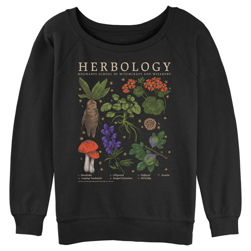 Junior's Harry Potter Hogwarts Herbology Sweatshirt