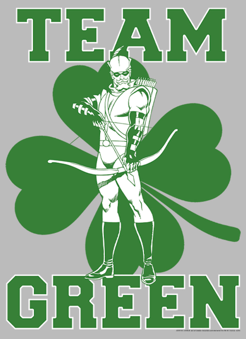 Junior's Justice League St. Patrick's Day Green Arrow Team Green T-Shirt