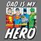 Infant's Justice League Superhero Dad Onesie