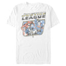 Men's Justice League Classic American Hero Collage T-Shirt