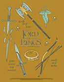Junior's The Lord of the Rings Fellowship of the Ring You Have My Sword and My Bow and My Axe Festival Muscle Tee