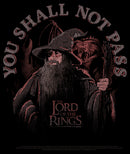 Men's The Lord of the Rings Fellowship of the Ring Gandalf You Shall Not Pass T-Shirt