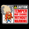 Infant's Looney Tunes Warning Temper May Change Onesie