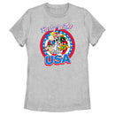 Women's Looney Tunes Party in the USA Crew T-Shirt