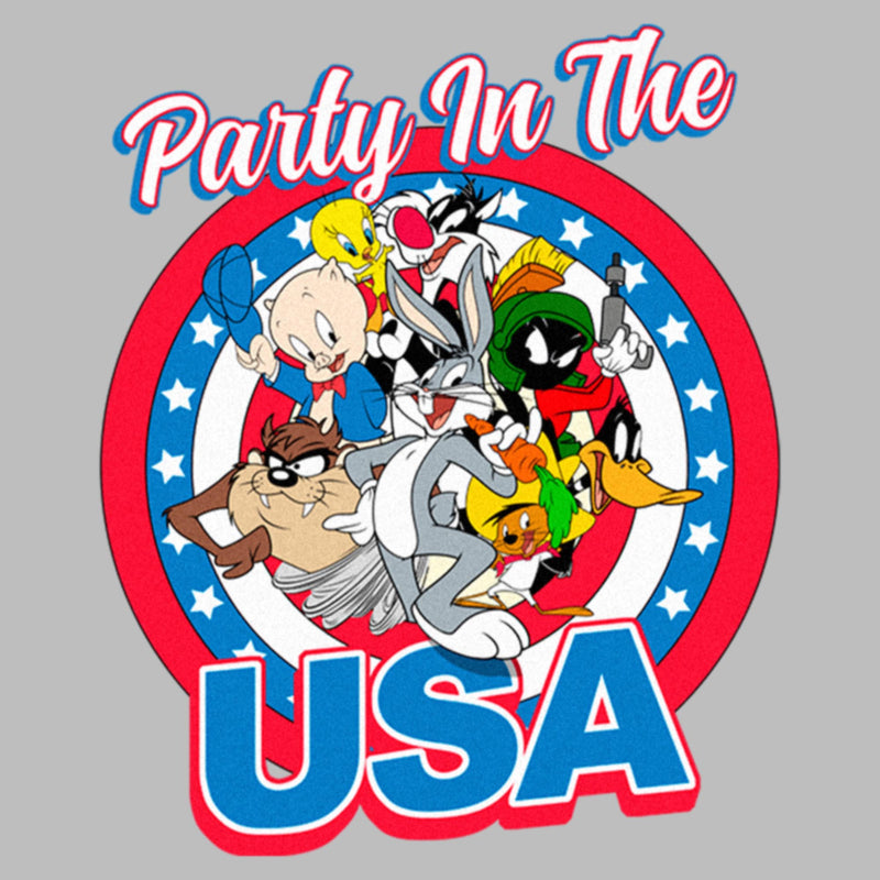 Women's Looney Tunes Party in the USA Crew T-Shirt