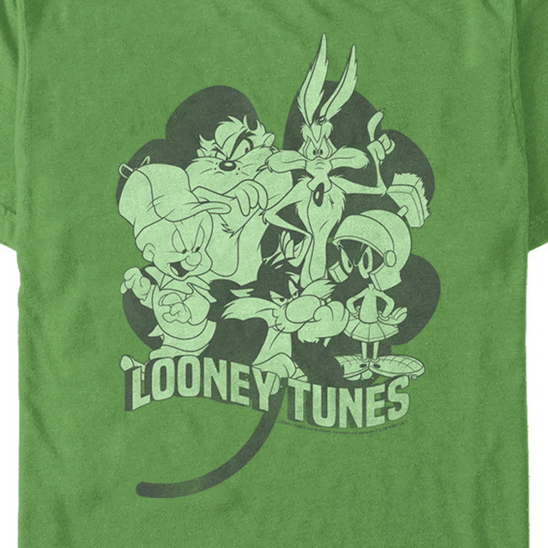 Men's Looney Tunes St. Patrick's Day Four-Leaf Clover Group T-Shirt