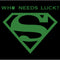 Men's Superman St. Patrick's Day Who Needs Luck? T-Shirt