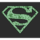 Women's Superman St. Patrick's Day Shamrock Logo T-Shirt
