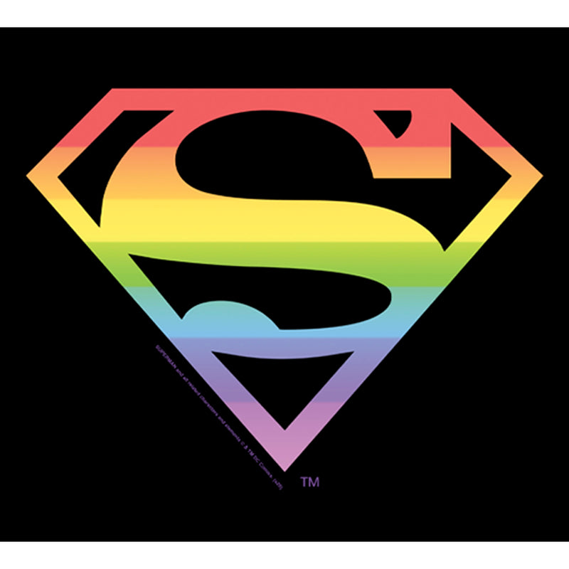 Men's Superman Classic Logo Rainbow T-Shirt