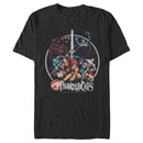 Men's ThunderCats Vintage Character Collage Circle T-Shirt