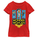 Girl's Wonder Woman Quick Change Panels T-Shirt