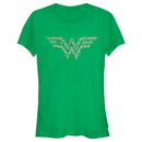 Junior's Wonder Woman St. Patrick's Day Wonder Woman Shamrock Logo T-Shirt