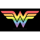 Men's Wonder Woman Rainbow Classic Logo T-Shirt