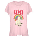 Junior's Dungeons & Dragons Uni Unicorn Rainbow Cartoon T-Shirt