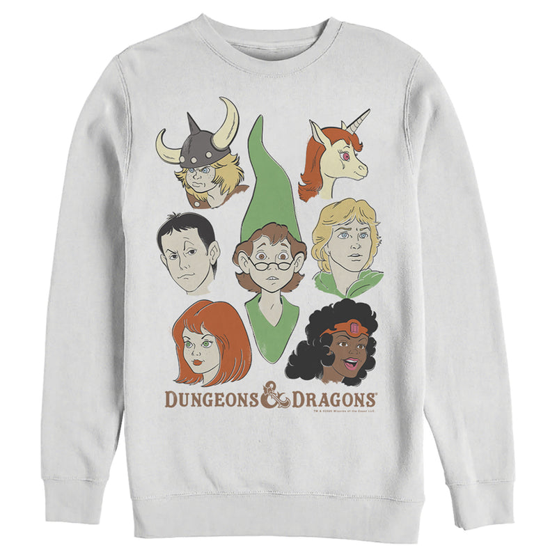 Men's Dungeons & Dragons Cartoon Favorite Players Sweatshirt