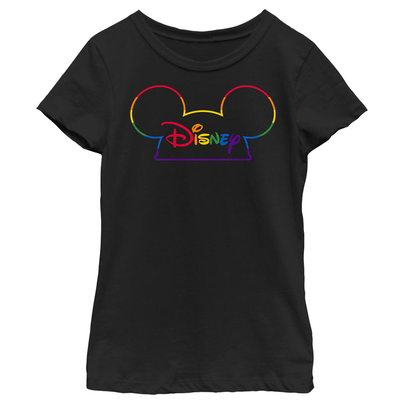 Girl's Disney Rainbow Pride Ears T-Shirt