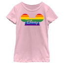 Girl's Disney Mickey Ears Rainbow Pride T-Shirt