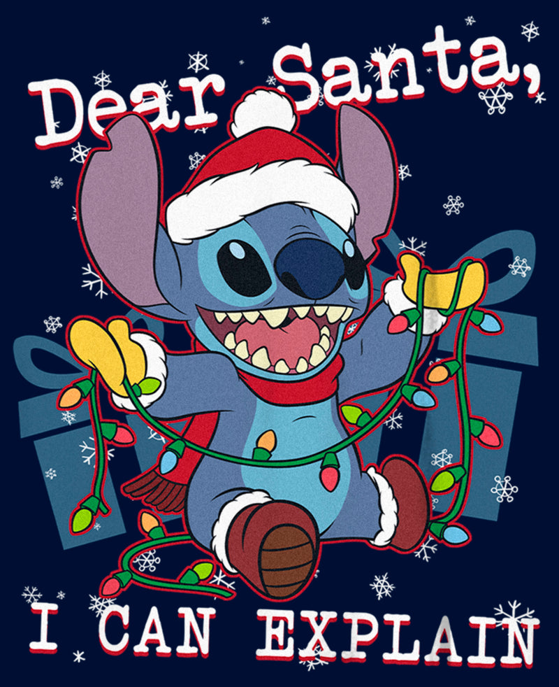 Boy's Lilo & Stitch Dear Santa, I Can Explain T-Shirt