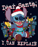 Girl's Lilo & Stitch Dear Santa, I Can Explain T-Shirt