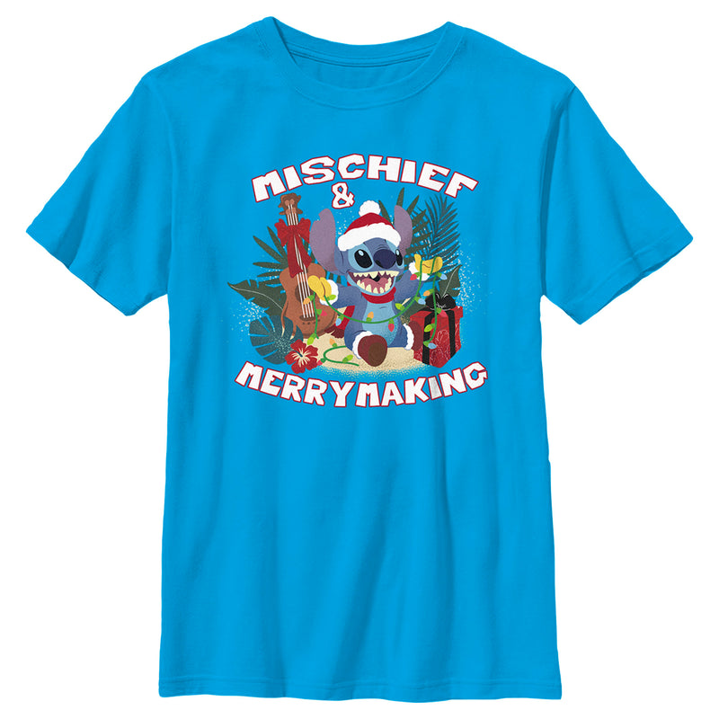 Boy's Lilo & Stitch Mischief and Merrymaking T-Shirt