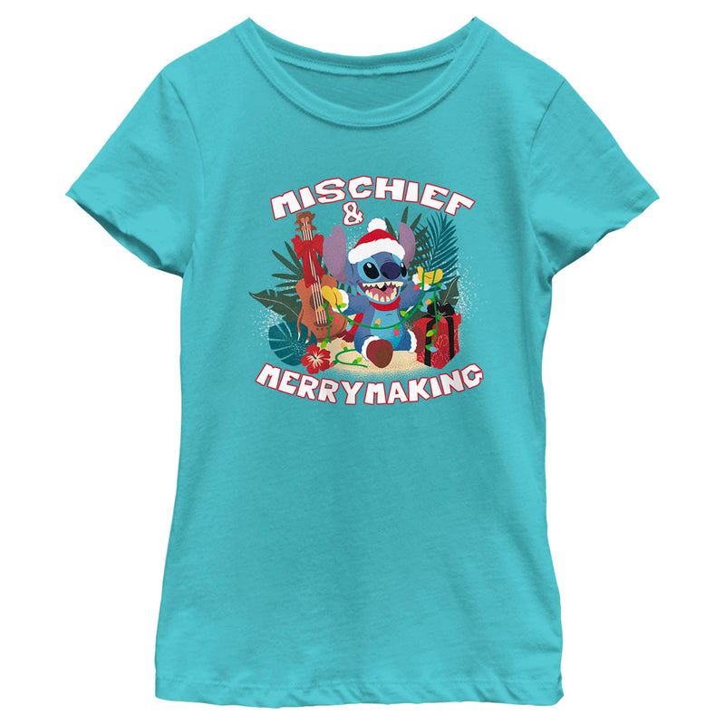 Girl's Lilo & Stitch Mischief and Merrymaking T-Shirt