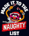 Girl's The Muppets The Animal Made it to the Naughty List T-Shirt