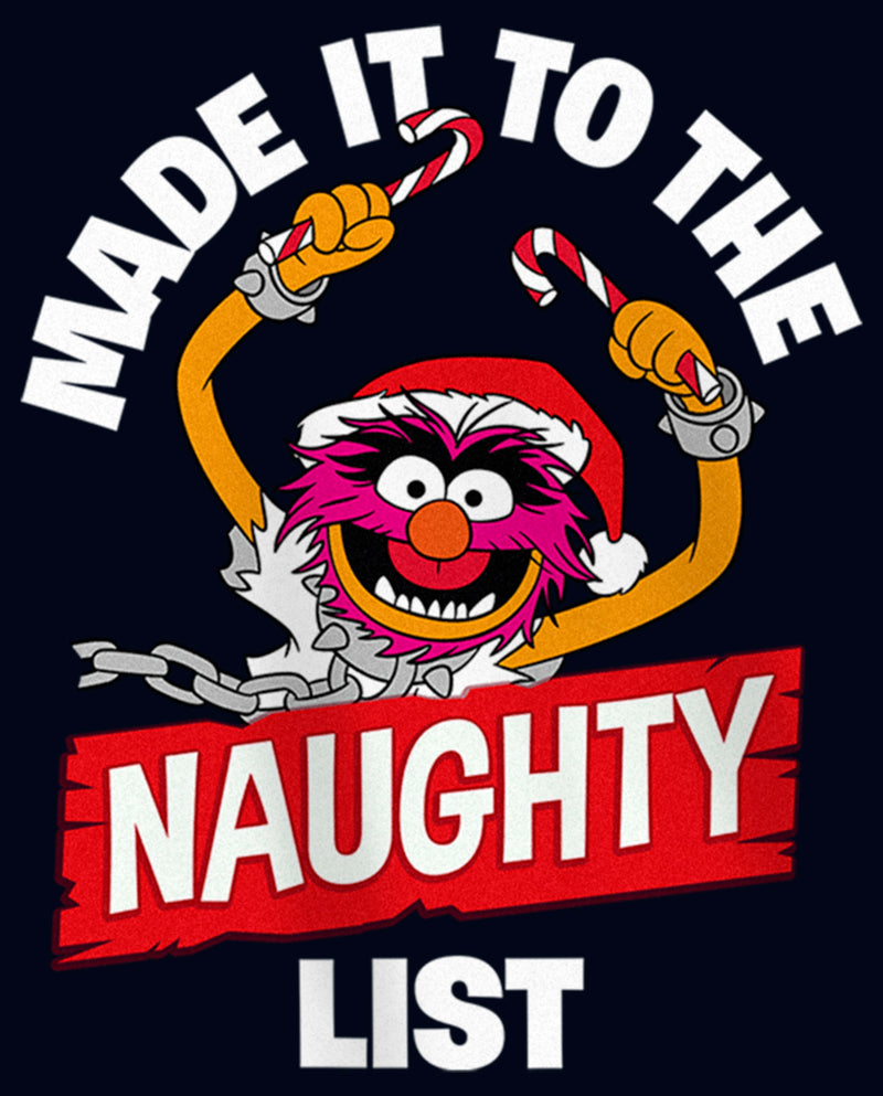 Girl's The Muppets The Animal Made it to the Naughty List T-Shirt