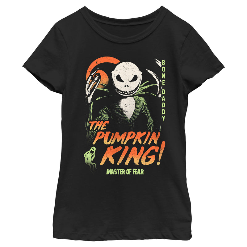Girl's The Nightmare Before Christmas Jack Skellington Master of Fear T-Shirt