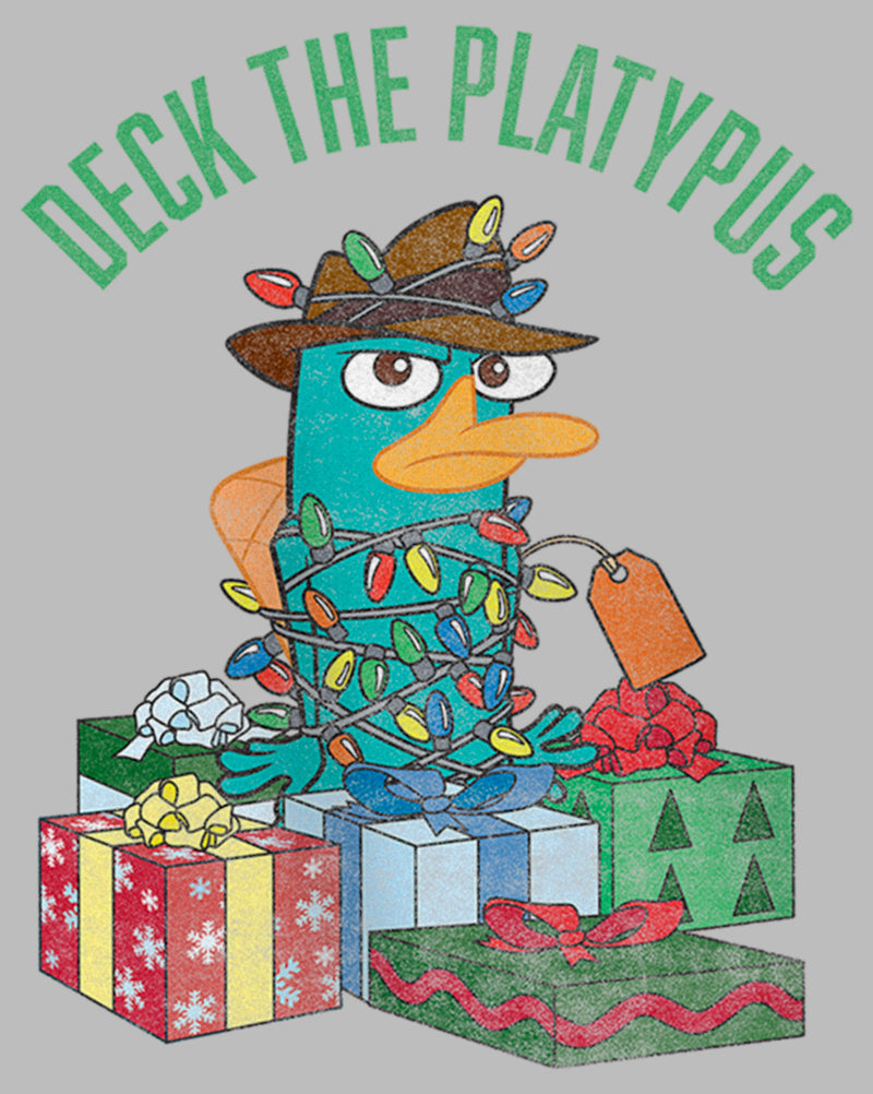 Girl's Phineas & Ferb Deck the Platypus T-Shirt