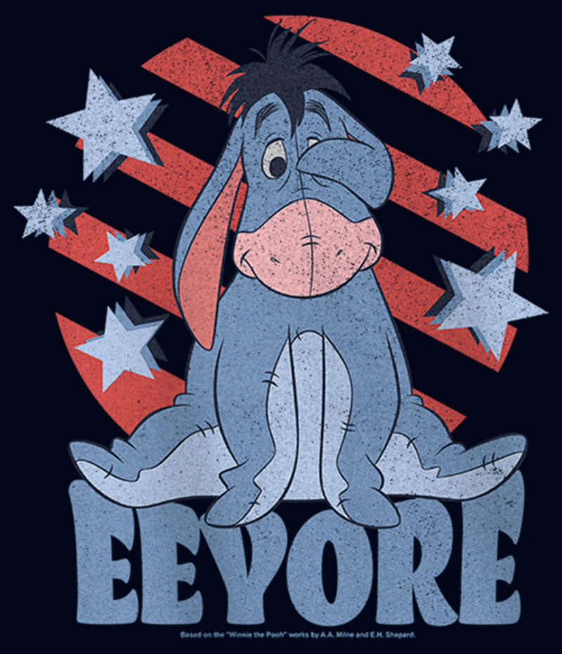 Girl's Winnie the Pooh Star-Spangled Eeyore T-Shirt