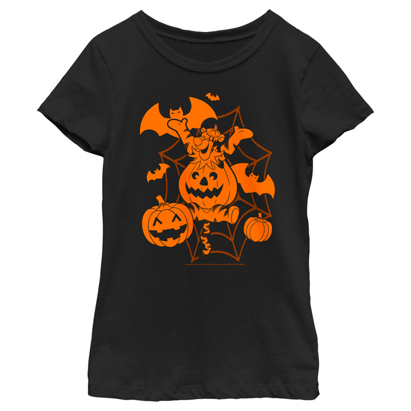 Girl's Winnie the Pooh Pumpkin Tigger T-Shirt